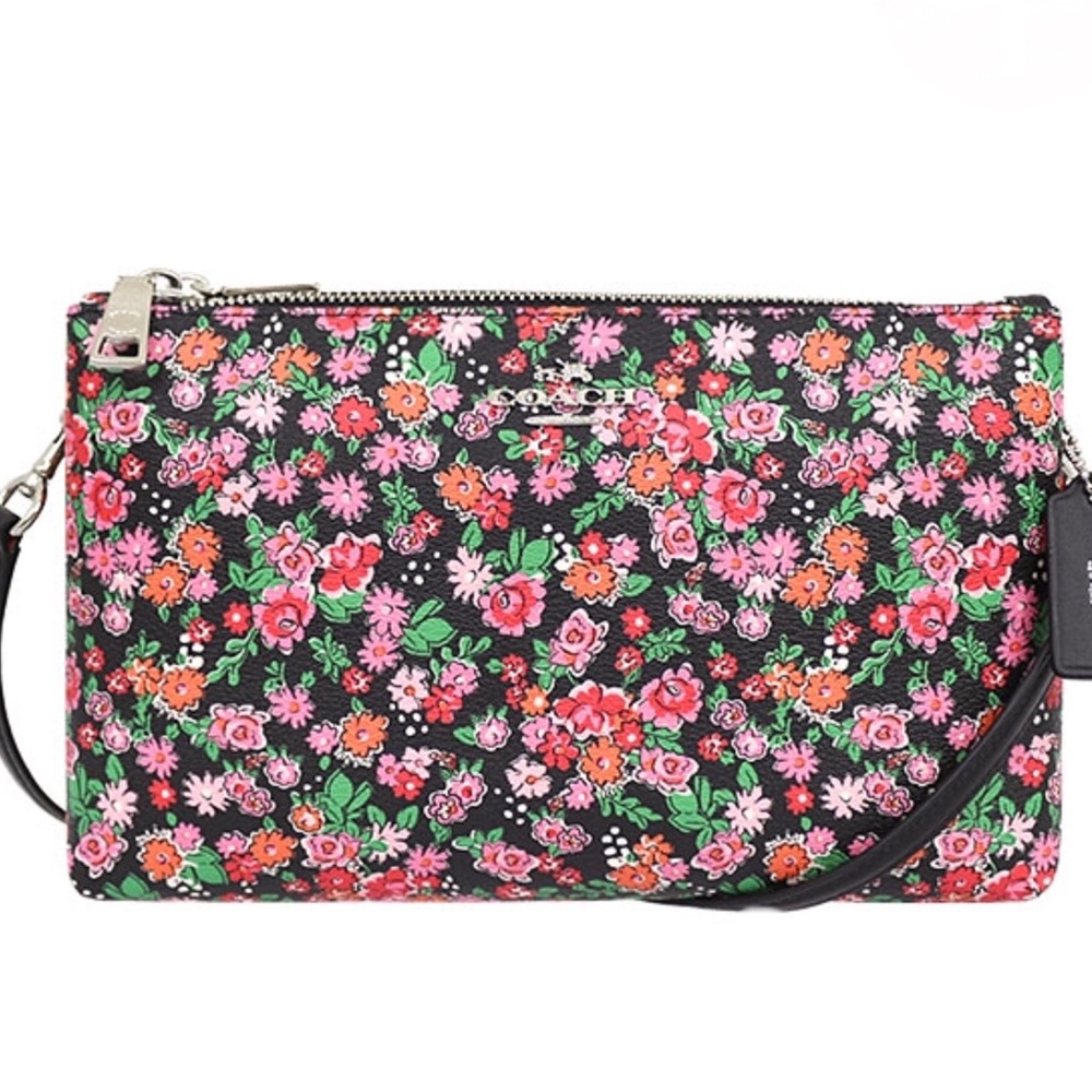 COACH LYLA CROSSBODY IN POSEY CLUSTER FLORAL PRINT
